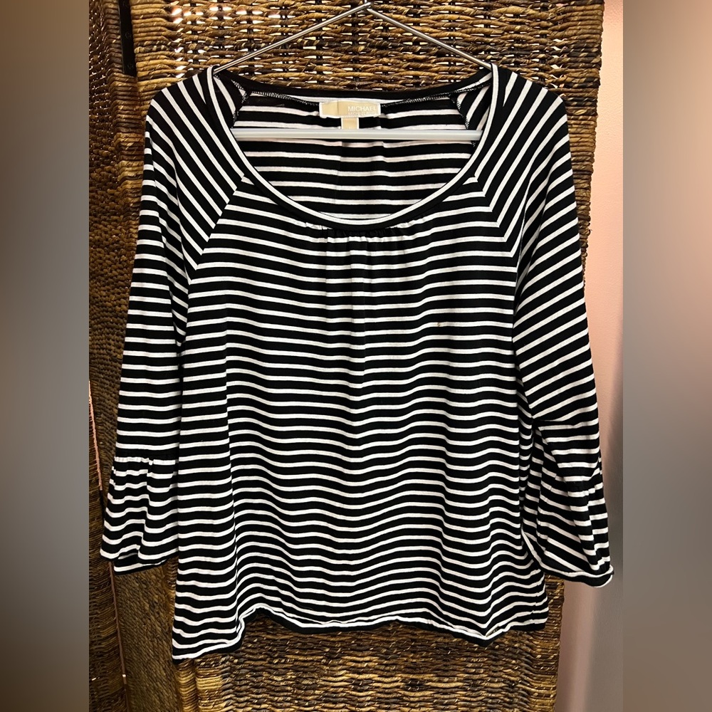 Micheal Kors- Striped Shirt, Size: Large